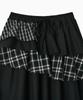 Ohesio Cancan Layered Skirt, Black Check