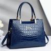 Damen-Handtasche aus Lackleder, modische Umhängetasche, stilvolles Luxus-Design, großes Fassungsvermögen, Schulter-Crossbody-Taschen mit Griff oben