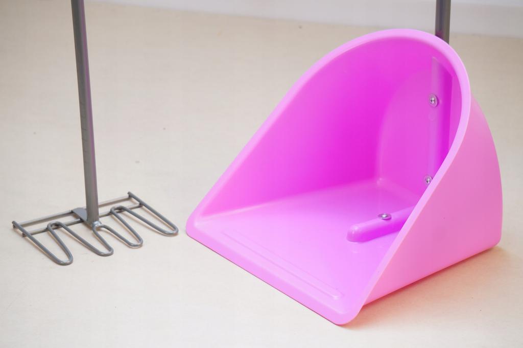 York Horse Stable Stall Cleaning Kit PINK - Excrement Collector