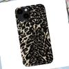 Minimalist Art Advanced Leopard Pattern Phone Case For iPhone 17 AIR 16 15 14 13 12 11 PRO MAX XR XSMAX MINI 7 8 PLUS Y2K Cover