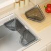 Magnetic Triangle Drain Basket Sink Corner Strainer Kitchen Sink Strainer Basket Waste Catcher for Food Scraps Fruits Vegetables