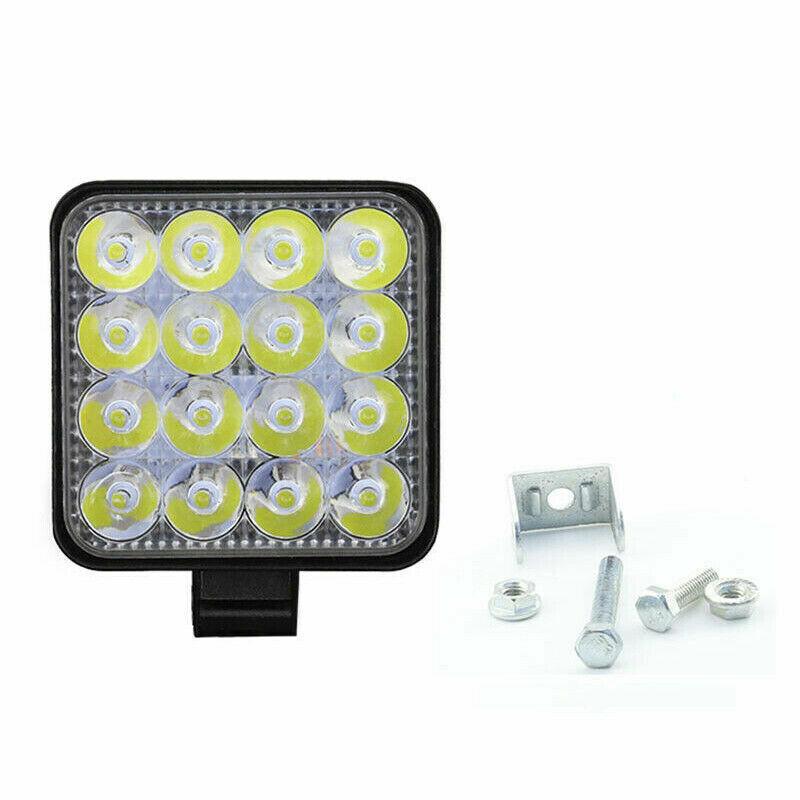 

2 шт. квадратный 48 Вт светодиодный рабочий свет 12 В 24 В внедорожный прожектор для автомобиля, грузовика, внедорожника