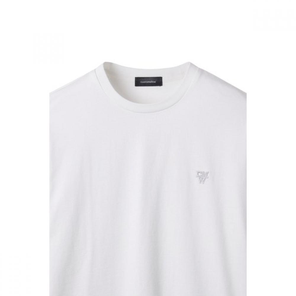 Customellow Weißes Basic Halbarm-T-Shirt cqTam25411whx