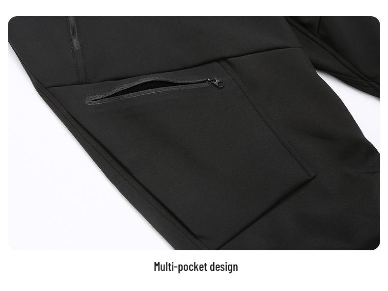 Unisex Windproof Waterproof Fleece-Lined Outdoor Hiking Pants