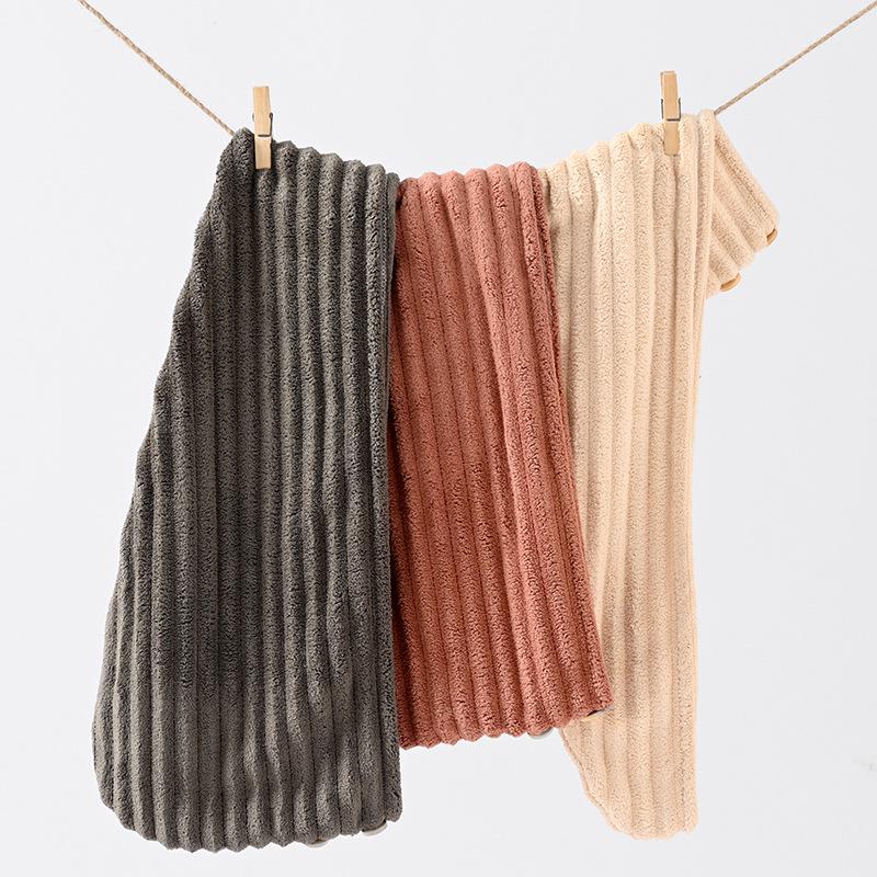 Women's Quick-Dry Coral Fleece Hair Towel and Bath Cap