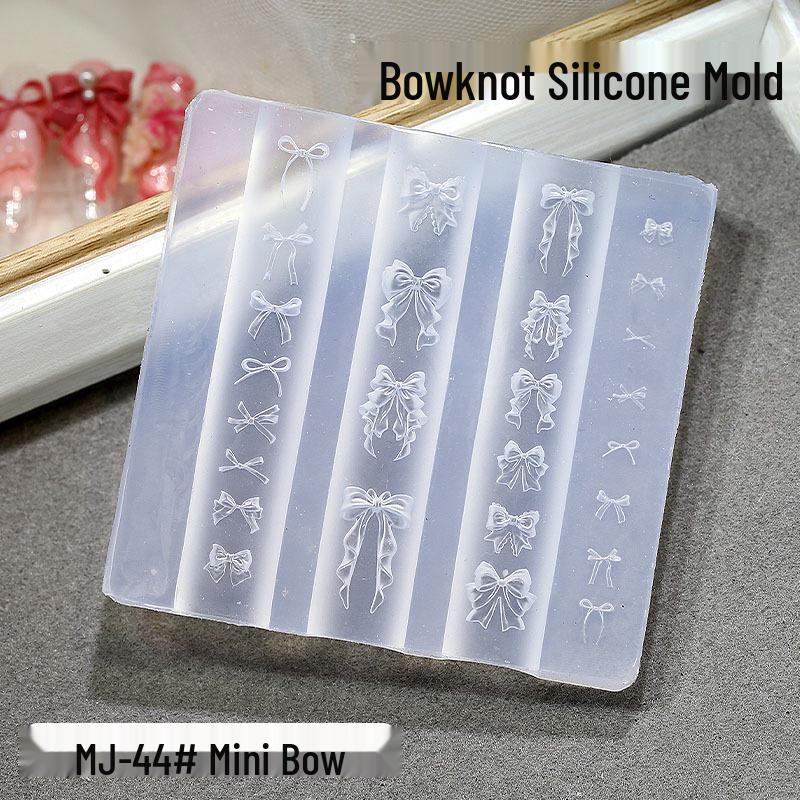 3D Bow Nail Art Silicone Mold - DIY Butterfly Crystal Gel Sculpture Template