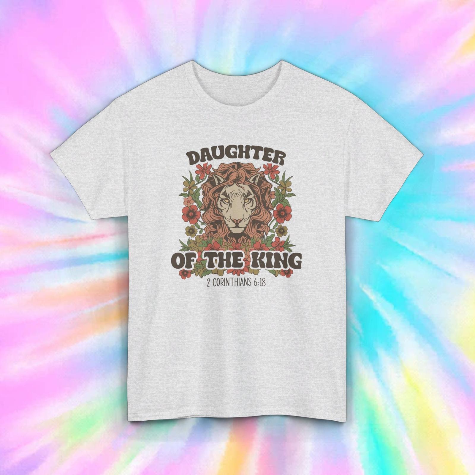 Daughter of the King | Christian Lion | Floral Faith Graphic Tee | S-5XL S
