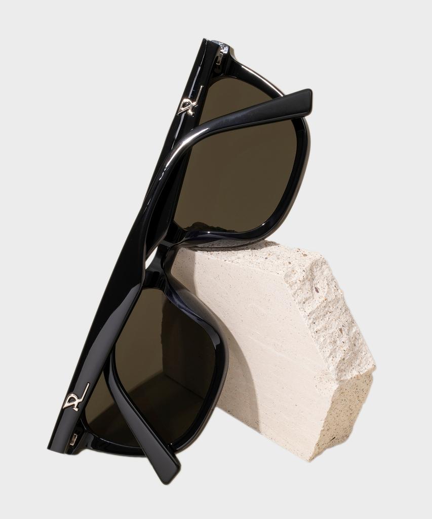 Likkeullou Rc Acetate Rlogo Sunglasses Black