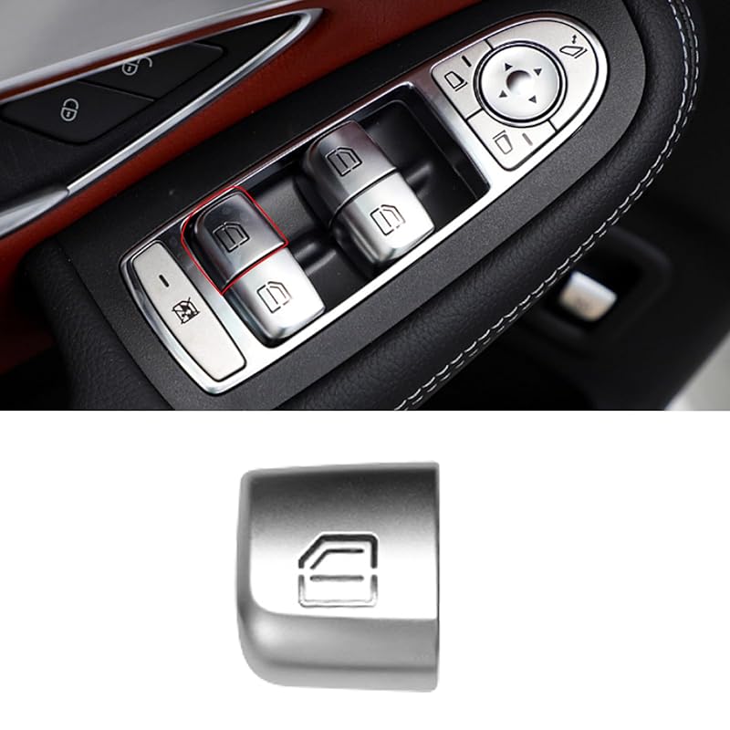 TTCR-II Interior Window Glass Lift Switch Button For Mercedes C Class W205 2015- And GLC Class 2016-, 1 Pc Front Left Window Control Power Push