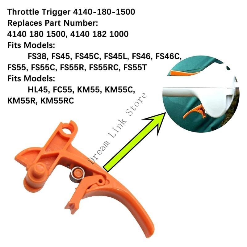 Q1FD Throttle Triggers Plastic Mower Switches For FS38 FS45 FS46 FS55 Series Replacement Part Numbers 41401801500