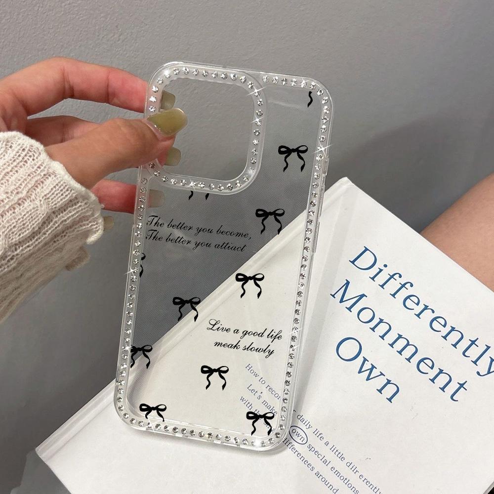 Bracelet Chain Phone Case For iPhone 17 16 15 13 14 for 17Air 17 12 14 16 Pro 17 14 16 Pro Max Sparking Diamond Cute Pattern Hard Cover With Lanyard