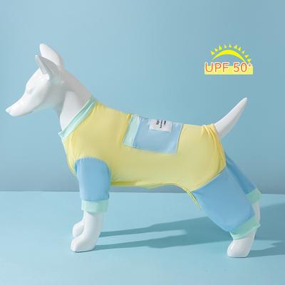 Köpek Yaz Güneş Kremi Dört Bacaklı Giysi Serinletici ve Güneş Çarpması Koruması Serinletici Güneş Kremi Giysisi Orta ve Küçük Köpek Dış Mekan Evcil Hayvan Giysisi