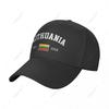 Unisex Baseball Cap Lithuania EST Independence Day Wild Sun Shade Peaked Adjustable Outdoor Caps for Unisex Women