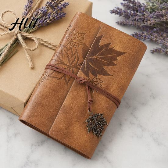 Loose Leaf Journal Vintage Faux Leather Journal, Refillable Notebook for Travel Office Daily Writing, A5 Style Size Lined Blank Dairy Planner,