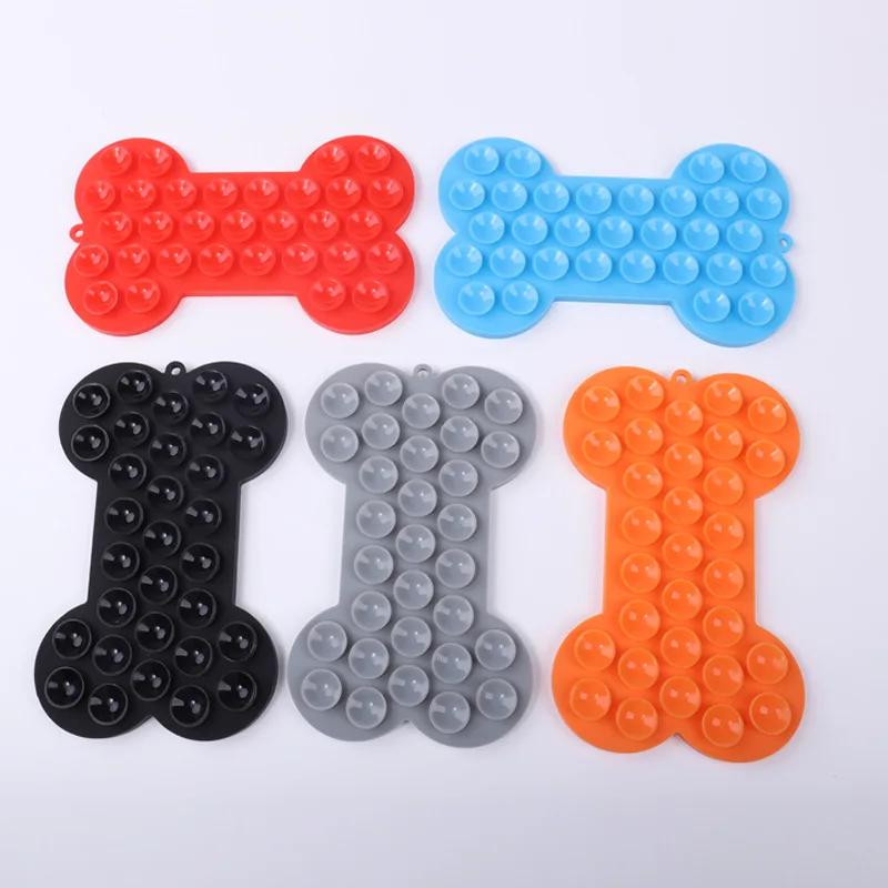 Nice Bones Silicone Dog Lick Mat For Dogs Pet Slow Food Plate Dog Bathing Distraction Pet Sucker Food Training Pet Feeder Supplies