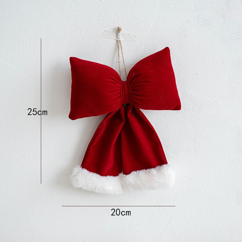 Velvet Christmas For Tree Bow Ornament for Holiday Decoration and Party Scene Setup Crafted for Long Lasting Seasonal Use