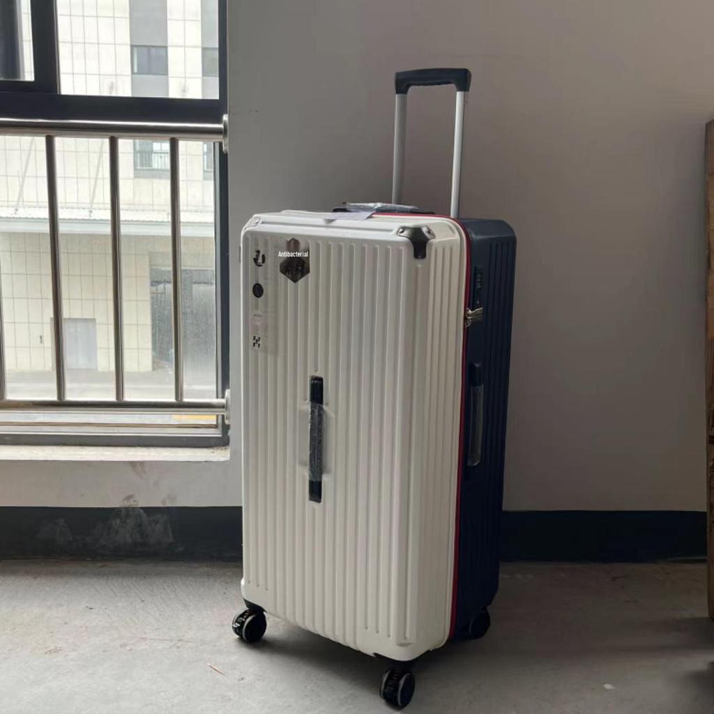 Extra Large Capacity Five-Wheel Antibacterial Suitcase with Brake Wheel and Password Lock