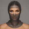 Zircon Rhinestone Head Mask Mesh Mask Turban Hat Elegant Fishnet Headhood  Carnival