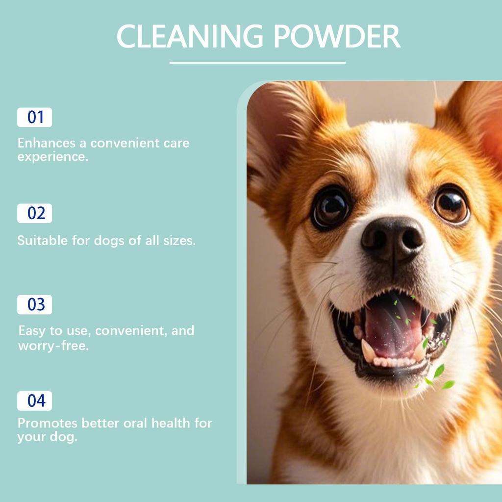 Dog Teeth Cleaning Powder, Plaque Removal, Pet Teeth Cleaning And Tartar Remover(100g)