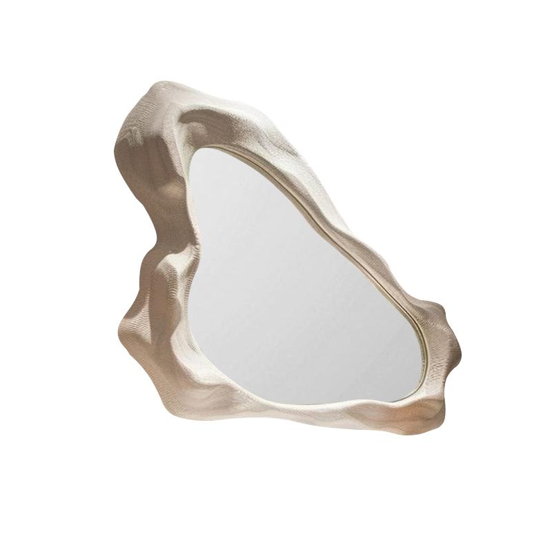 European creative irregular decorative mirror entrance special-shaped wall hanging light luxury bathroom vanity mirror