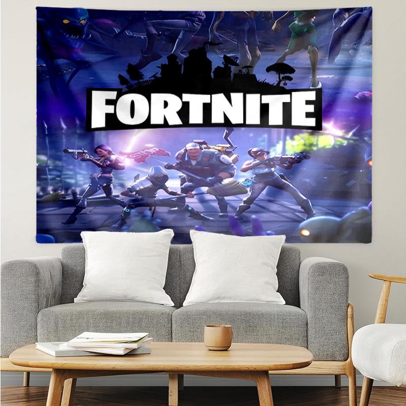 F-Fortnite game Tapestry for Bedroom Aesthetic Classroom Tapestries Wall Hanging for Living Room Dorm Office,Ideal Creative Gift