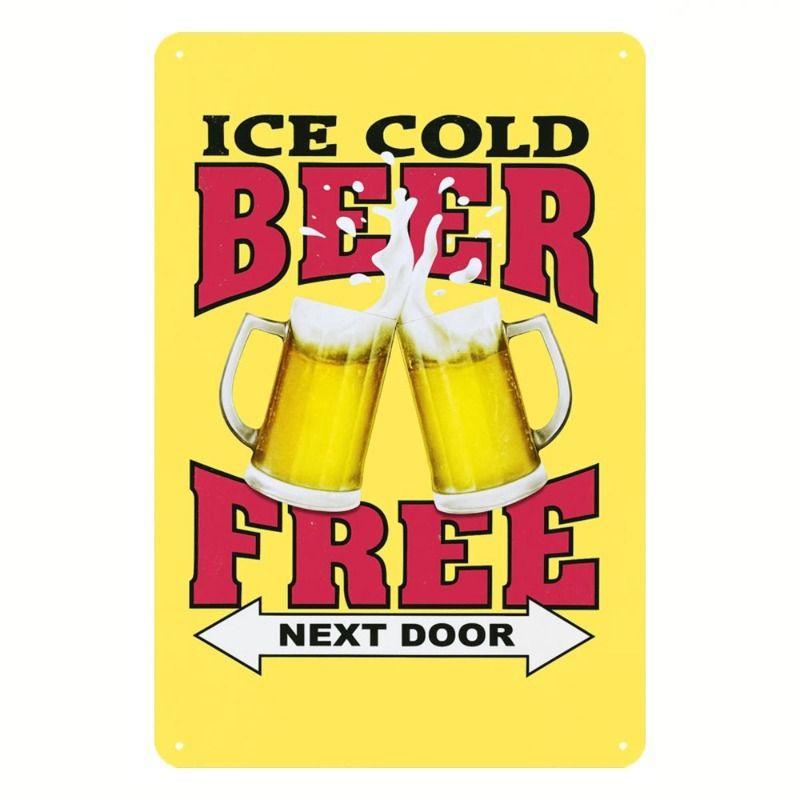 Beer Poster Metal Wall Sign
