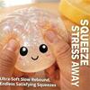 Caixa Surpresa Squishy Brilhante Glitter Bun para Alívio do Estresse - Brinquedo de Apertar Colorido Aleatório Fofo, Decoração Colecionável Estilo Comida