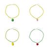 Fresh Fruit Fruits Pendant Necklace Dopamine Colored Jewelry Accessories Party Choker  Women Girls