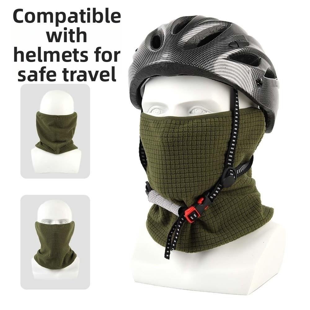 Breathable Neck Warmer Soft Fleece Face Mask Tube Bandanas Thermal Collar  Daily Commuting