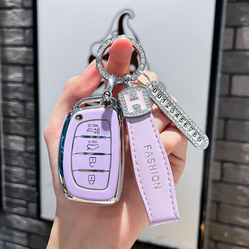 Car Remote Key Case Cover Protect Shell Fob For Hyundai Creta Ix35 Ix45 I10 I30 I40 Tucson Santa Fe Rena Sonata Elantra Azera