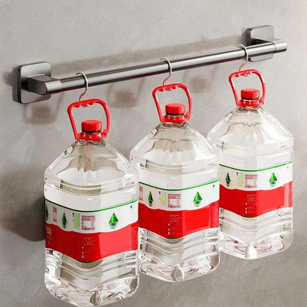 No Drilling Towel Rack Self-adhesive Towel Hanger Convenient Towel Holder Bathroom Organizer