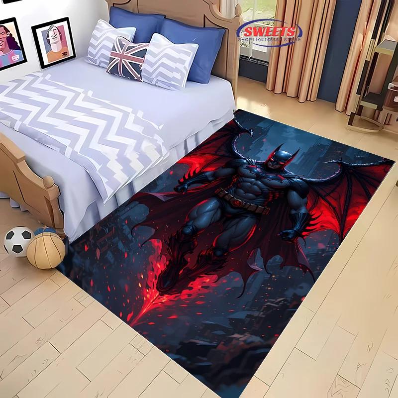 Nový koberec do DC Batman oblasti, volba do obývacího pokoje, ložnice, k pohovce, do kancelářské zóny, dětského pokoje, protiskluzová, pratelná v pračce podložka, dárek
