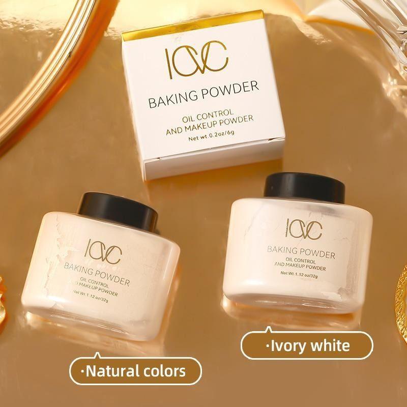 Polvos fijadores mate Base de maquillaje sedosa que controla la grasa, absorbe la grasa y absorbe el agua para ocultar los poros y fijar el maquillaje.