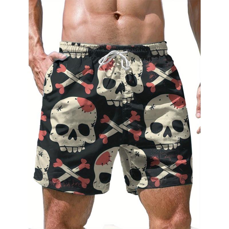 Men s Beach Shorts - Flat Digital Print Pattern - Textureless - Summer Beach Swim Trunks M