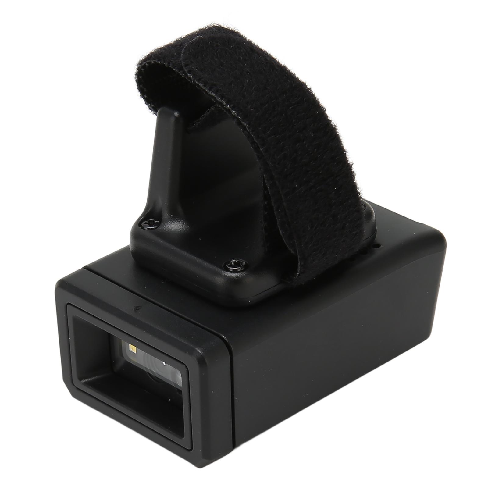 

Кольцо-сканер штрих-кодов 1D 2D QR беспроводной вращающийся мгновенная загрузка хранение носимый считыватель штрих-кодов для