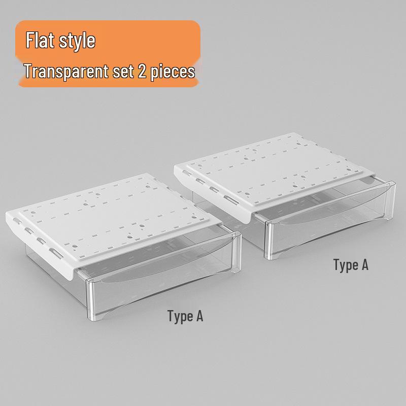 Adjustable Under-Desk Drawer: No Nails, No Drilling, Invisible Storage for Home or Office