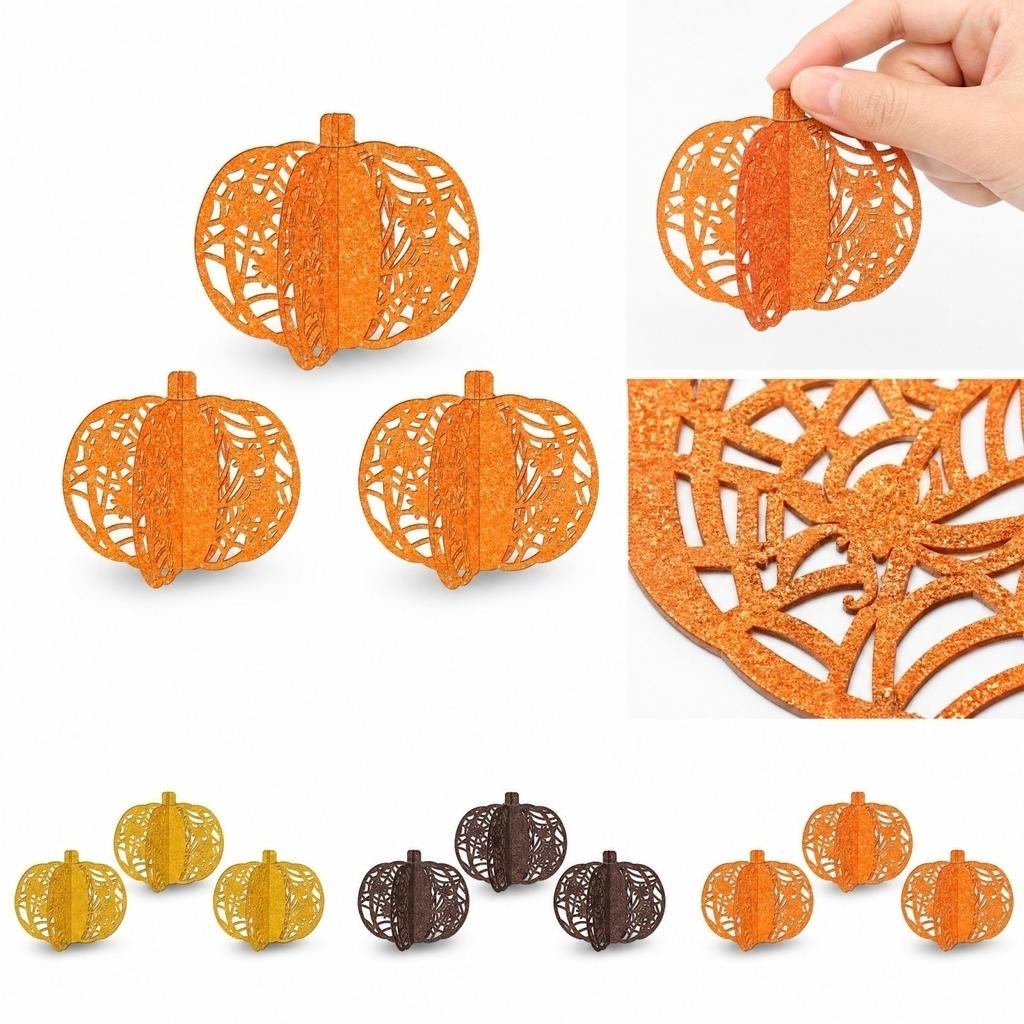 Artificial Pumpkin Tabletop Decor for Halloween Thanksgiving Fall Party