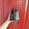 Vintage Genuine Leather Cowhide Coin Purse & Earphone Storage Drawstring Bag