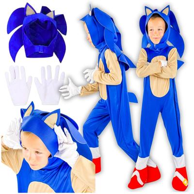Costum deghizare Sonic Bal Grădiniță Kigurumi Arici M 116/122