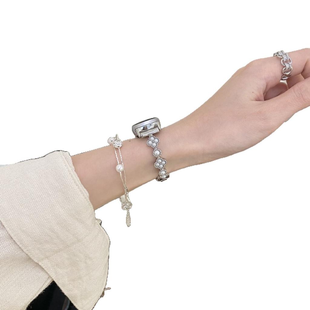 Suitable For Xiaomi Mi 10 Bracelet 9Pro Clover Pearl Bracelet Xiaomi Mi 8 Women'S Redmi Watch4/5 Wristband