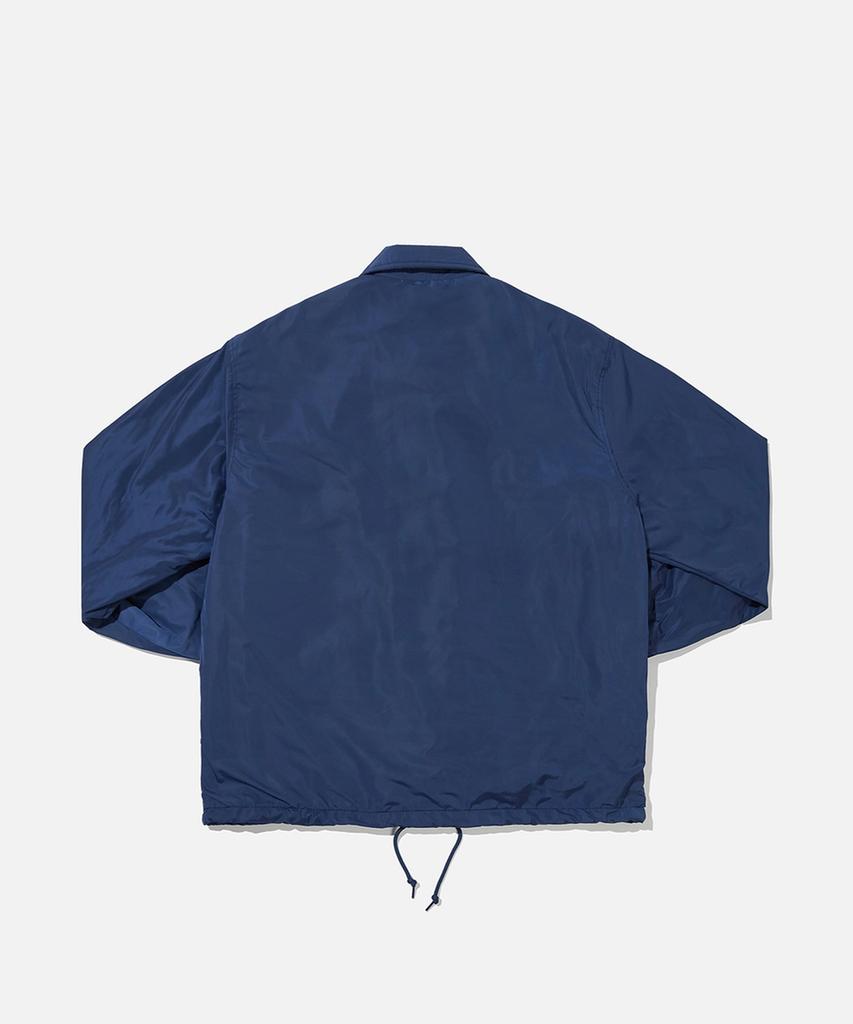 BENSEUNLEDEOSEU Benson Leather Oval Logo Coach Jacket / Navy