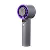 2025 Hot Sale OEM/ODM 100 Level Stepless LED Power Display Portable Fan Adjustment Handheld Fan With Cold Compress Function