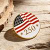 2026 Brooch Commemorating 250th US Anniversary Alloy Enamel Pin with Flag Liberty Bell Butterfly Buckle Suit Lapel