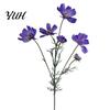 Realistic Faux Flowers Artificial Cosmos Flowers, Long Stem Fake Table Vase Filler for Dining Centerpieces, Wedding Arrangement, Photography Props