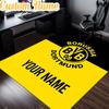 Custom Name Borussia Dortmund Rug, Office Rug, Chair Rug, Carpet for Living Rooms, Doormat Game Rug Home Decor Christmas Gifts