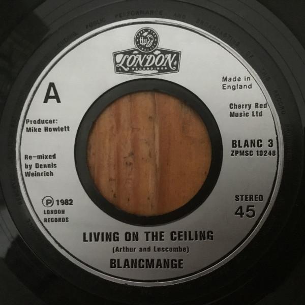 

7inch Record BLANCMANGE Living On The Ceiling BLANC3 London Records 1982 UK Dance Electronica Used