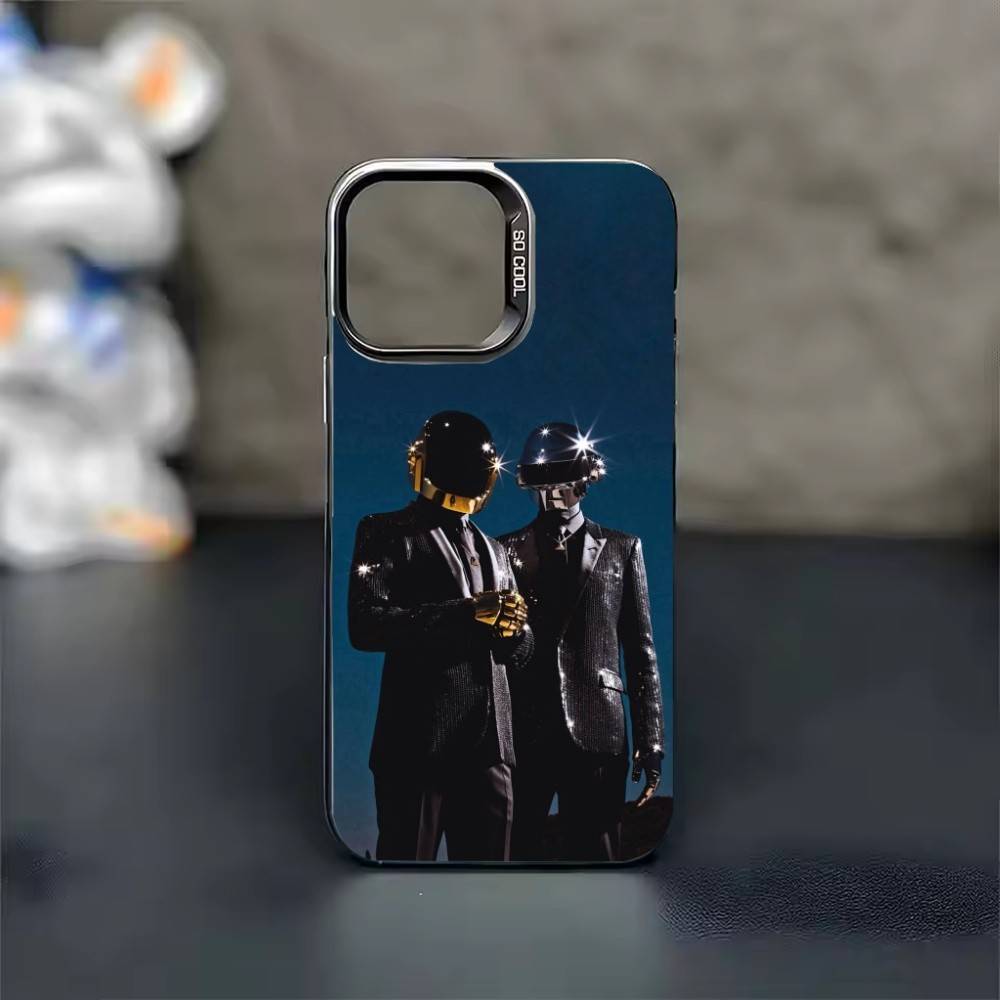 

Гарячий стильний чохол для телефону Daft Punk для iPhone 17 16 15 14 13 12 11 Pro Max Plus Сріблястий цукерковий матовий чохол iPhone17promax