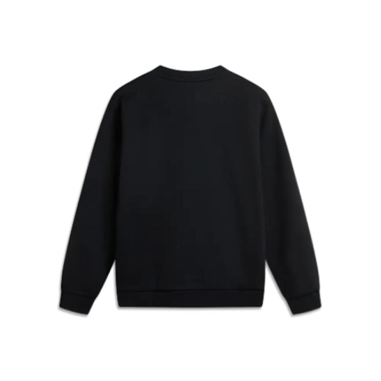 Li-Ning Casual Comfortable Cotton Loose Versatile Fleece Crewneck Sweatshirt Unisex Sweatshirt AWDUA53-14