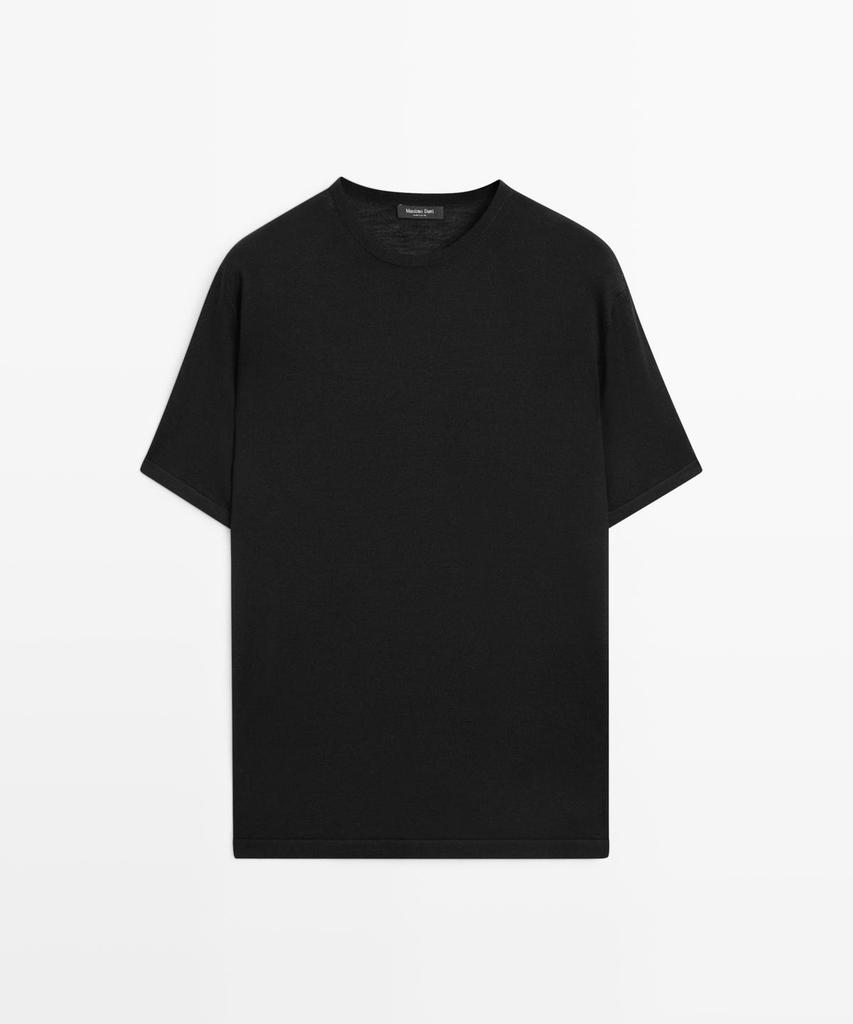 Masimodutti Wool Blend Short Sleeve T-Shirt