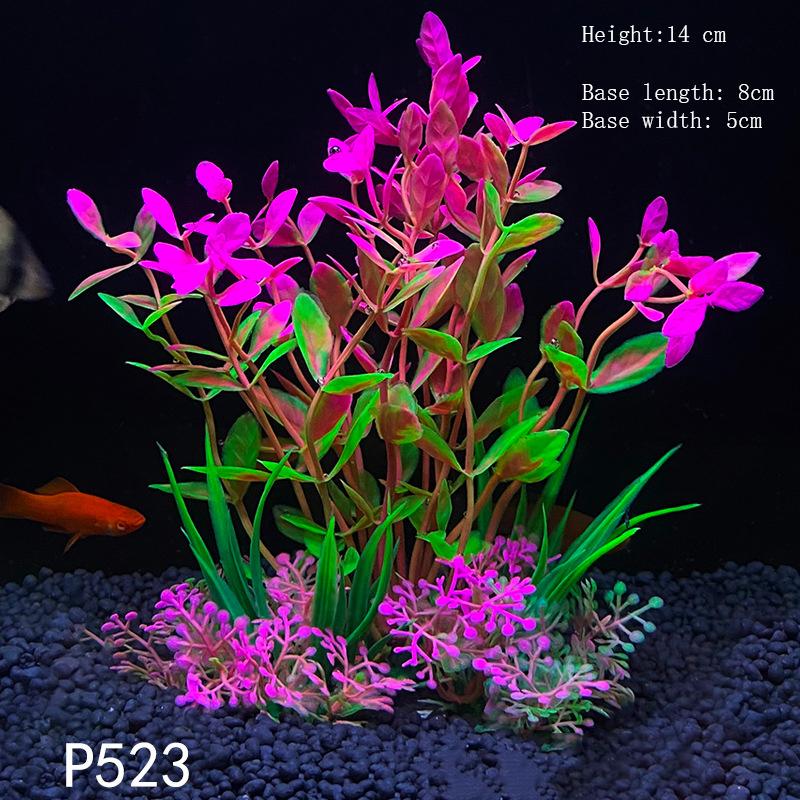 Künstliche Unterwasser-Pflanzen aus Kunststoff für Aquarien, Aquarien, gefälschte Sträucher, grünes Wasser, Gras, Betrachtungssimulation, Dekoration